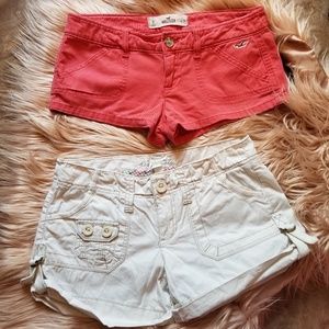 Hollister ando aeropostal shorts size 0